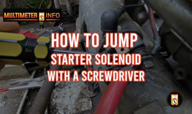 How to Jump a Starter Solenoid with a Screwdriver