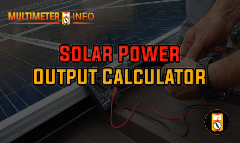 Solar Power Output Calculator