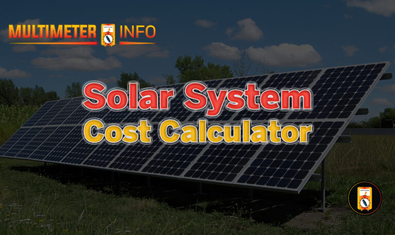 Solar System Cost Calculator